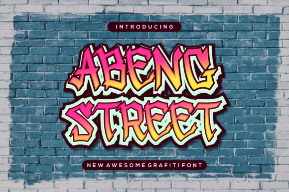 Abeng Street: A Modern Graffiti Font for Bold Editorial Design