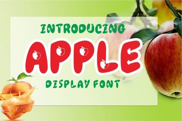 Apple Font: A Friendly Display Typeface for Creative Makers