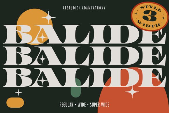 Balide: The Retro Serif Display Font for Modern Digital Brands