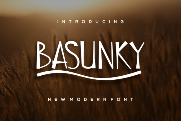 Basunky: The Modern Display Font for Handmade Brands