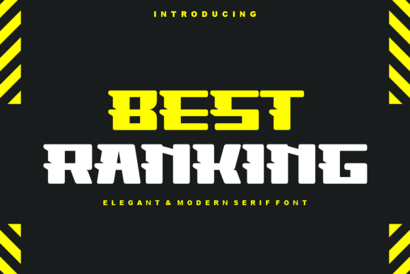 Best Ranking: The Modern Display Typeface for High-Impact Campaigns
