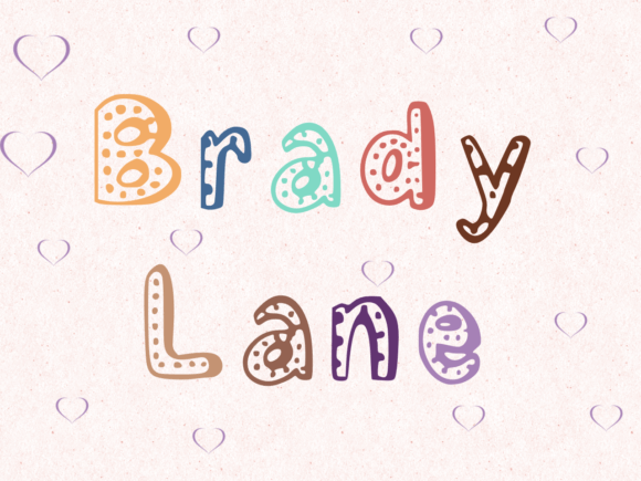 Brady Lane: A Playful Handwritten Display Font for Creative Projects