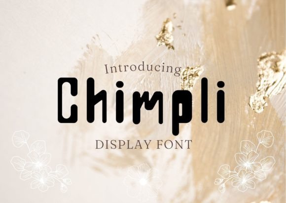 Chimpli: A Playful Display Font for Creative Projects