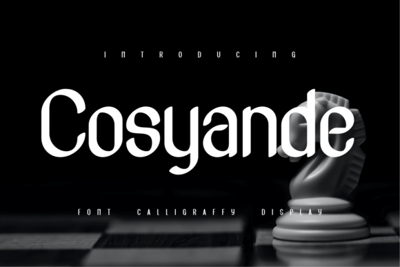 Cosyande – A Modern Display Font for Handmade Creations