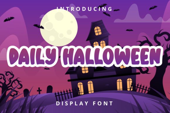 Daily Halloween: A Playful Display Font for Creative Projects