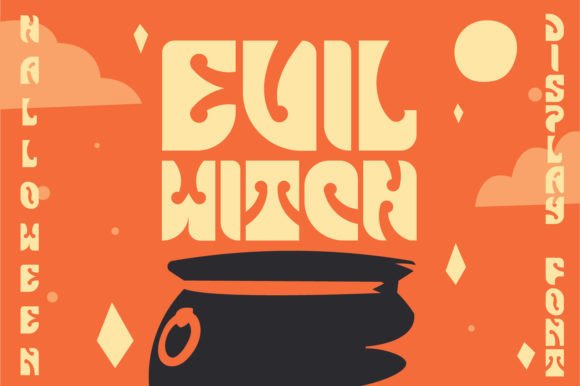 Evil Witch: A Retro Display Font for Spooky Editorial Design