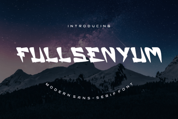 Full Senyum: A Modern Serif Display Font for Digital Creators