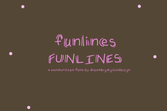 Funlines Display Font for Playful Editorial Design