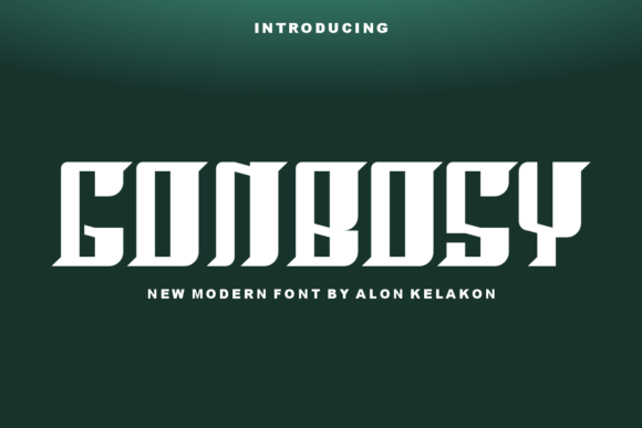 Gonbosy: A Modern Display Font for Bold Digital Designs