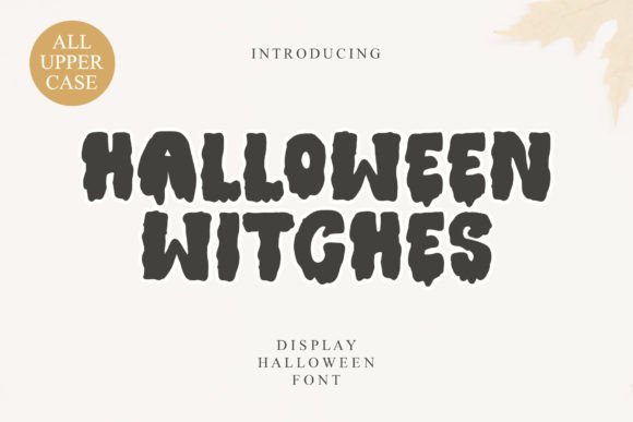 Halloween Witches: A Spooky Display Font for Editorial Design