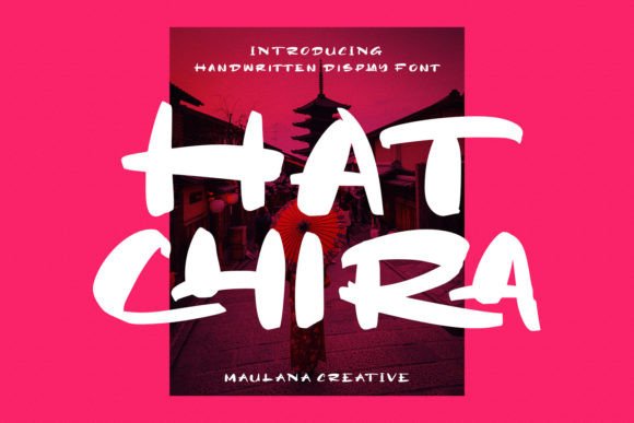 Hatchira: A Display Font with Japanese Vibes for Bold Editorial Design