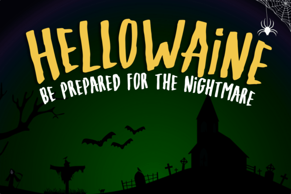 Hellowaine: A Spooky Handwritten Font for Halloween Creations