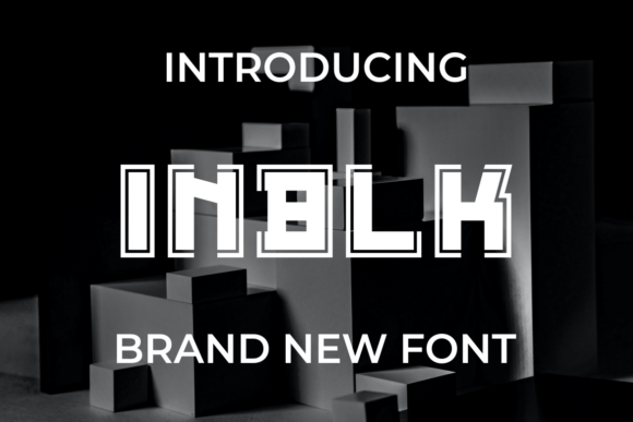 Inblk – A Modern Display Font for Handmade Creations