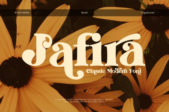 Jafira: The Stylish Display Font for Modern Campaigns