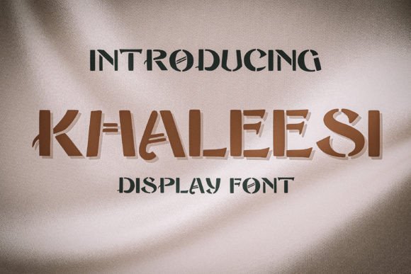 Khaleesi: A Stencil Display Font for Creative Makers