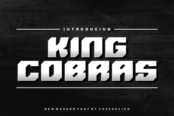 King Cobras: A Futuristic Display Font for Bold Branding