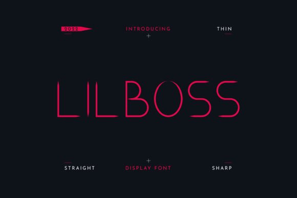Lilboss: A Modern Display Font for Elegant Editorial Projects