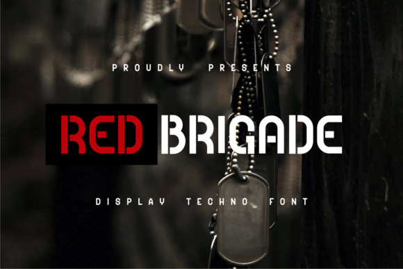 Red Brigade Font for Bold Editorial Design