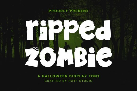 Ripped Zombie: The Spooky Display Font for Halloween Branding