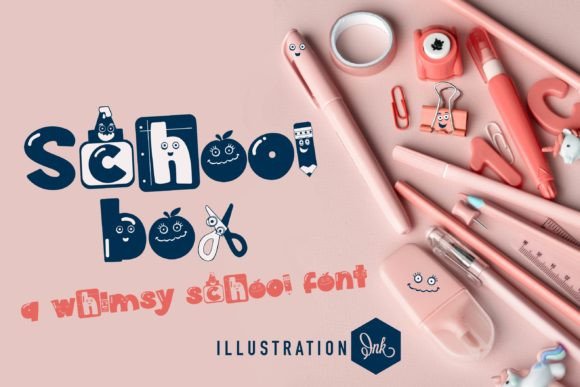 School Box: A Playful Display Typeface for Modern Web Design