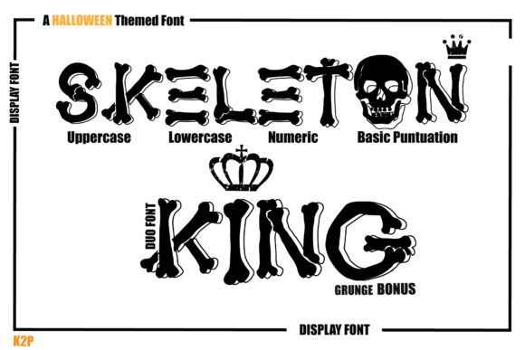 Skeleton King: The Spooky Display Font That Transforms Your Brand