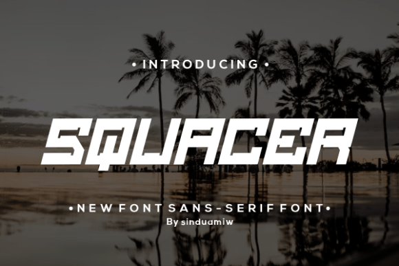 Squacer: A Cool Display Font for Bold Campaigns